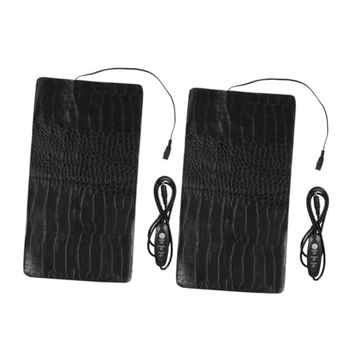 Abaodam 2Pcs Heating Pad for Pets Adjustable Temperature Heating Mat with Modes Portable Outdoor Heater for Reptiles Cats Dogs Small Animals Cozy Resting