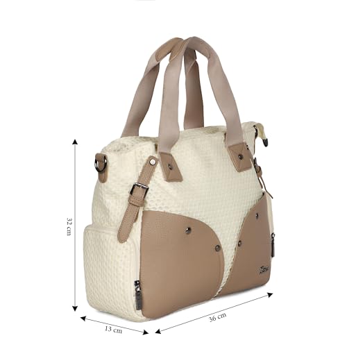 Image of EXOTIC Aira Utility Tote Bag for Women | Premium Textured Handbag with Multiple Pockets, Shoulder Straps & Spacious Compartments | Office, Travel & Daily Use