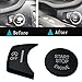 CYCDIY Black Start Stop Engine Switch Button Trim Cover Compatible with BMW X3 F25 X4 F26 X5 F15 X6 F16(Model B)