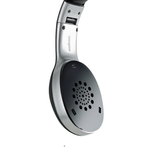 Meliconi HP Street 497374 BA Cuffia, Nero/Argento