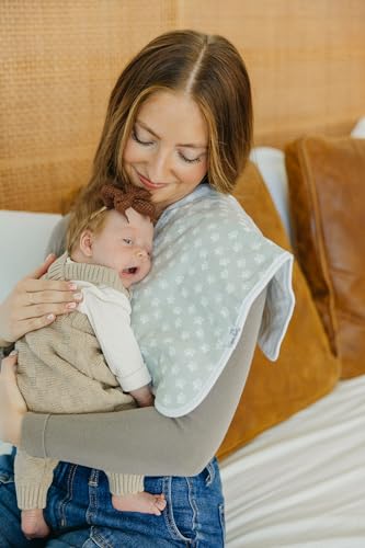 Image of Copper Pearl Premium Baby Burp Cloths - 3-Pack Large Cotton Burp Cloths, Extra Soft Spit Up Rags with 3 Absorbent Layers, Perfect for Baby Boy and Baby Girl Gifts (21 inch x 10 inch Size, Rufus Set)