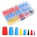Silicone Stopper Set 100 Pcs, Tapered Conical Silicone for Industrial Hole Sealing, Heat Resistant to 300°C, Reusable for Painting Anodizing Electroplating