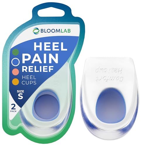 Gel Heel Pads, 2 Pack, for Achilles Tendonitis, Shoe Wedge Inserts for Plantar Fasciitis, Bone Spur...