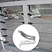 TEHAUX 10Pcs Stainless Steel Shelf Bracket Clips with Holes for Glass Suction Cups or Screws, Rustproof and Durable Shelf Support Pegs for Adjustable Shelves in Garage and Tool Room