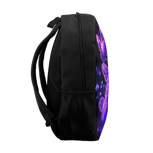 Sac à dos papillon 17 pouces pour l'école primaire et le collège avec imprimé 3D - 7