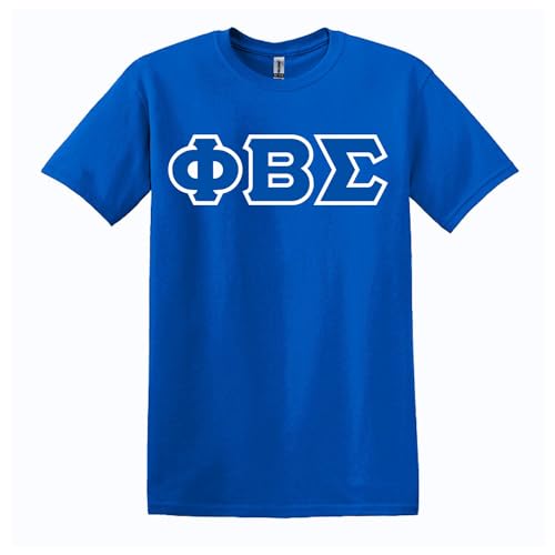 Phi Beta Sigma Twill Letter Shirt Royal Blue - 3X