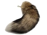 Tierpelz vom Hof. Fuchsschwanz Anhänger Fell Schwanz Schlüsselanhänger Extra Groß Schlüsselring Tasche Zusätze Tasche Anhänger Auto Schlüsselketten Weich Flaumig Dicht Dekoration etwa 40cm