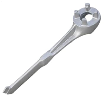 ATD - 5271 Aluminum Bung Wrench - Works with 55, 30 and 55 Gallon Plastic Drums - Fits 2in and 3/4in Bung Caps - Universal Fit for Most Drums