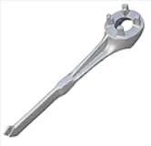 ATD - 5271 Aluminum Bung Wrench - Works with 55, 30 and 55 Gallon Plastic Drums - Fits 2in and 3/4in Bung Caps - Universal Fit for Most Drums