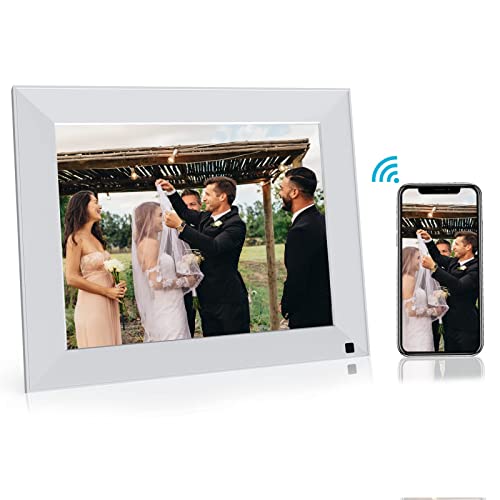 Bsimb Smart Wi-Fi Picture Frame, Electronic Digital Photo Frame With Ips Touch Screen, Share Pictures&Videos Via App Email From Anywhere, 16Gb Storage, Gift For Grandparents (White) #TOP17