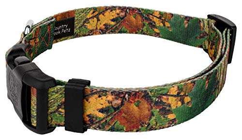 Country Brook Petz - Deluxe Southern Forest Camo Dog Collar - Made In The U.s.a. - Camouflage Collection With 16 Rugged Designs (5/8 Inch, Small) #TOP1