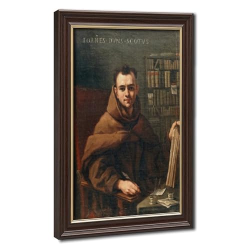 Duns Scotus portrait poster déco murale chrétienne en toile suspendue 20x30cm