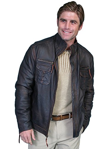 Scully Men's Vintage Lamb Jacket Brown at Amazon Men's Clothing store