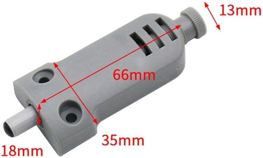 Door Close Damper Soft Close Buffer for Cabinet Wardrobe Cupboard Drawer, Silent ABS Plastic Door Closer with Strong Spring, for Easy Installation Hardware (Gray)