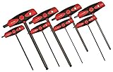 Wiha 33496 8-Piece Soft Grip T-Handle Ball End Hex Metric