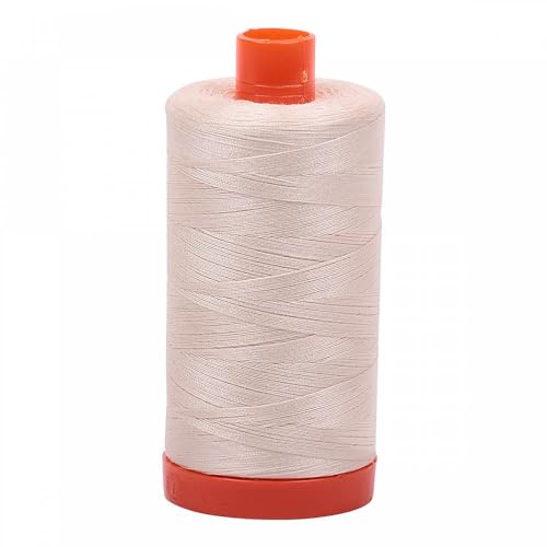 Hilo de algodón Aurifil Mako Light Sand 50wt miniatura 1