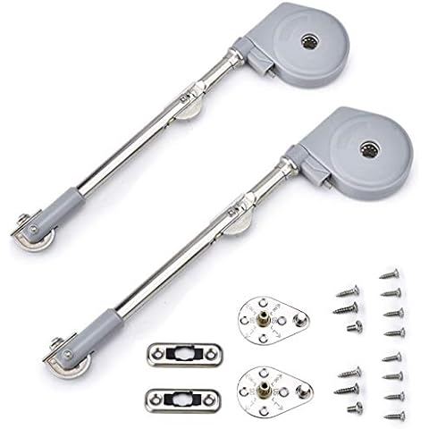 Kocent Lid Stay 105 Degree Keep The Lid/Flap Open Without Smashing Fingers Easy Install Folding Lid Stay Hinge Perfect for Toy Box/Drawer/Window/Wardrobe/Cabinet Door (2 PC)… Cover