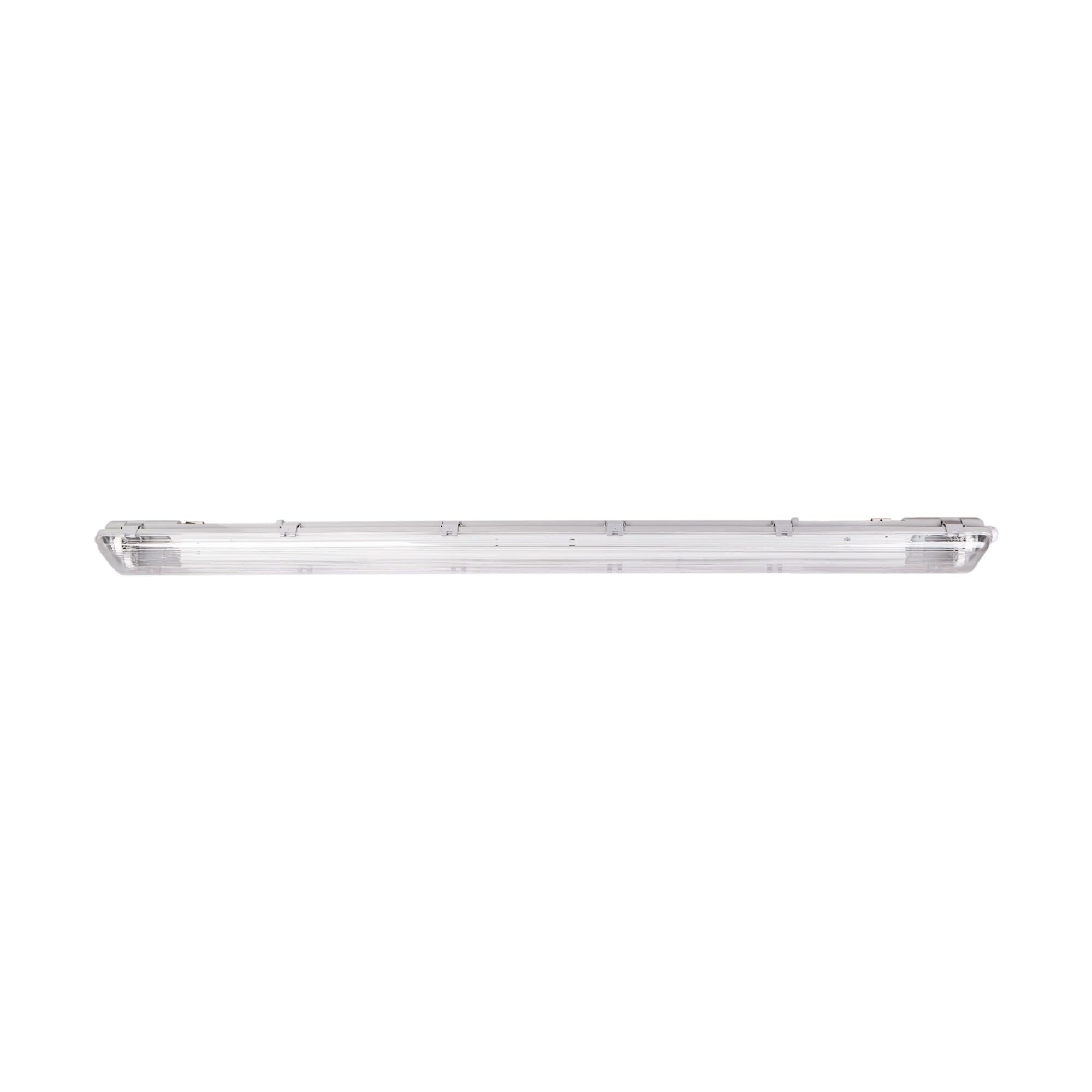 BARCELONA LED - Écran étanche pour 2 tubes LED Culot G13 120 cm IP65, sans tubes - Boîtier en polycarbonate résistant. Pour extérieur et intérieur, idéal pour garages, entrepôts