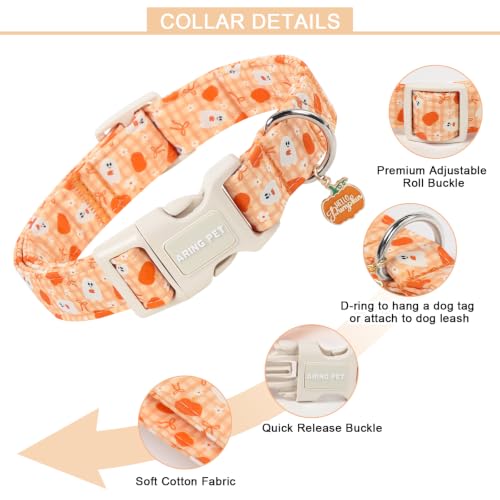 Image of ARING PET Halloween Dog Collar for Puppy Small Medium Large Dog-Orange XS