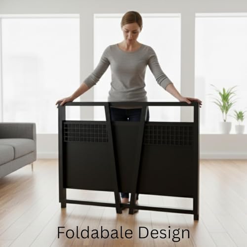 Image of Amazon Brand - Solimo Loft Foldable Computer Desk | Study Table for Students | Computer Desktop Table | Workstation | Multipurpose Desk for Office & Home (80 x 50 x 75 cm) (Black) - DIY.