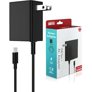 Fast Charger for Nintendo Switch,USB C Type C Power Adapter Compatible with Nintendo Switch Lite OLED Dock,15V/2.6A Supports TV Mode,Portable Travel Charger with 5.5FT Cable