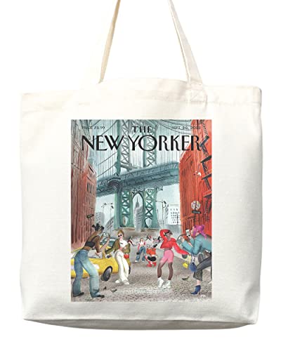 Bolso tote New Yorker, bolso de la revista New Yorker, bolso de arte New Yorker, bolso estético miniatura 1
