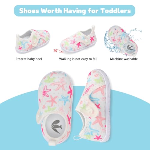 Image of FEETCITY Boys Girls Water Shoes Kids Aqua Socks Quick Dry Barefoot for Beach Swimming Pool