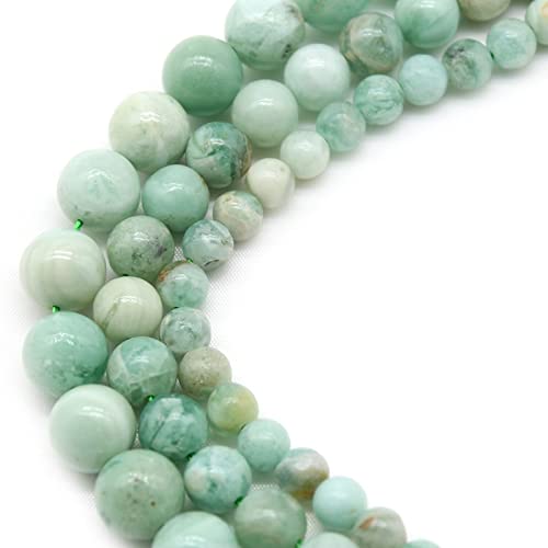 Natürliche grüne Kristall Jaspers lose Steinperlen Runde Spacer Perlen for Schmuck DIY. Bracelet Ohrringe zubehör 15 '' 39cm (Color : Green, Item Diameter : 12mm Approx 30beads)