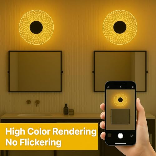 Image of GlowMesh Wall Light for Home Decor | Warm White LED Ceiling Light | Decorative Wall Lamp for Kids, Gift, Party, Home & Office - (1 Pack)