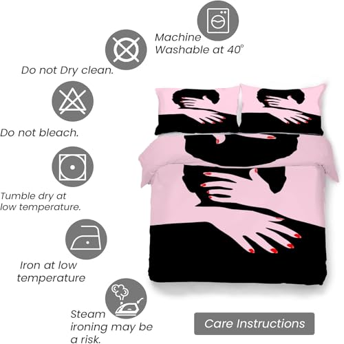 Housse de couette 220x240 microfibre douce modèle Kg3281 - 7