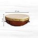 REBANA Hand Drum 8 in. - Gamelon Drum, Djembe Drum - Handmade Wooden Djembe Drum with Leather Strap (Large)