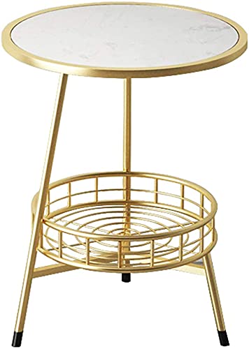 Table basse de canapé avec rangement table de chevet moderne table d'angle marbre - 2