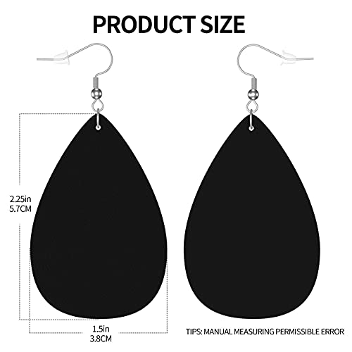 Custom Leather Earrings Personalized Customized Photos Text Picture Drop Dangle Earrings for Women2