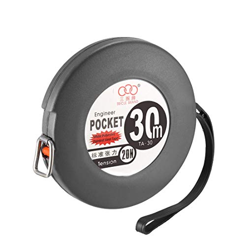 Cinta métrica retractil uxcell 30 metros miniatura 1