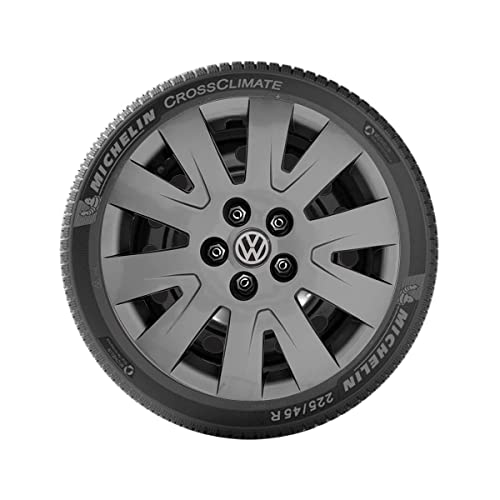 4x Calota VW FOX SPACEFOX POLO Aro 15 GRAFITE Com Logo 017cp