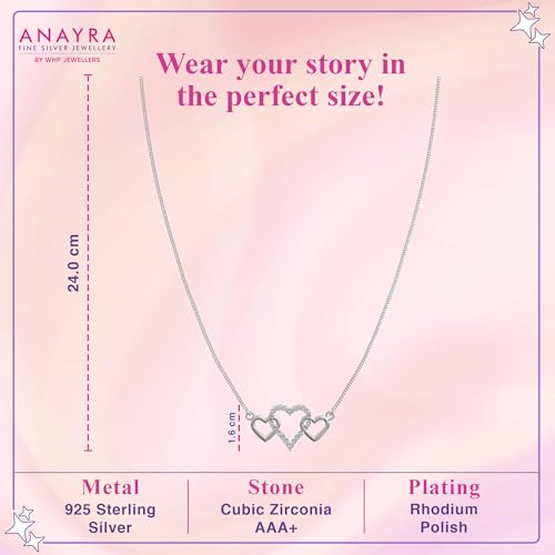 Image of 925 Sterling Silver Pendant Necklace for Women | Silver Locket with Chain | Daily Wear Jewellery | Minimalist Jewelry for Office & Casual Wear | Gift for Woman, Wife, Girlfriend, Mother, Sister | Anniversary, Birthday, Valentine's Day, Rakhi Gift