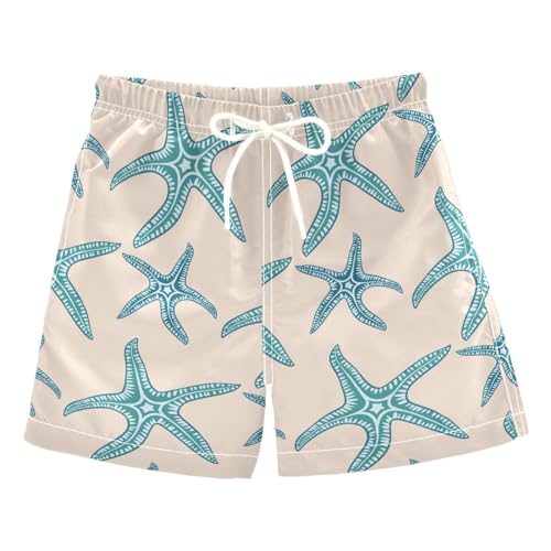 Charming Starfish Boys Swim Trunks Kids Beach Board Shorts Swimsuit 3-14 Years-2T