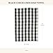 MACKENZIE-CHILDS Linen Dish Towel, Decorative Kitchen Towel, Black Check