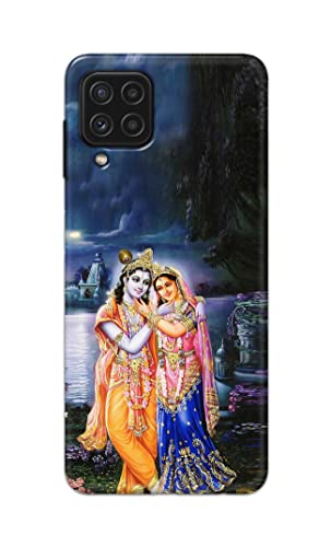 Image of Printed Hard Back Cover Case for Samsung Galaxy A22 4G Back Cover (Radha Krishna) -1803