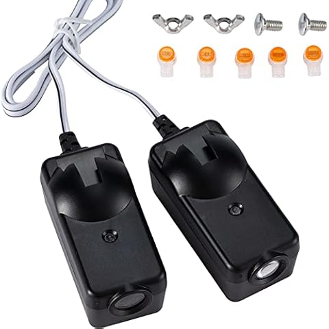 41A5034 Garage Safety Sensor Kit Compatible with Liftmaster Sears Chamberlain Craftsman, Garage Door Openers Parts Replacement(1997-current), 2 Garage Door Sensors (Receiving&Sending),G801CB-P Cover