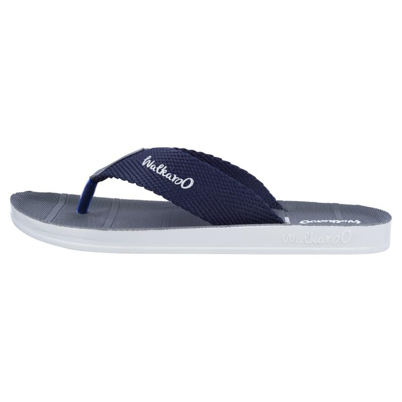 Image of WALKAROO Men's Casual Sandals|Soft Fabric Strap, Textured Footbed, Lightweight EVA Sole, Anti-Skid Grip|Daily Wear, Casual Wear, Home Wear, Outdoor Wear Slip-On Slippers for Men's|WG5002