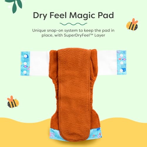 Image of SuperBottoms UNO Pull-up Pant Style Diaper | Cloth Diaper for Babies | Reusable, No Tapes, Easy to Wear, Designed for Active Little Ones | 3M - 3Y | Pack of 1