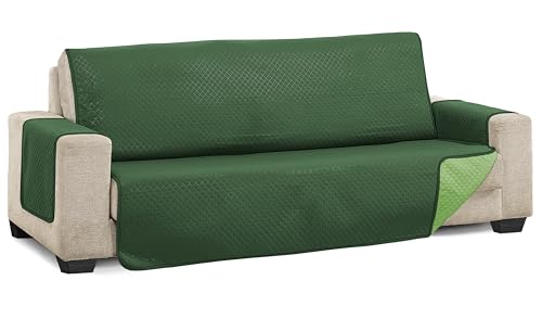 Cubre sofá acolchado Martina Home de 3 plazas modelo Diamond verde botella 2