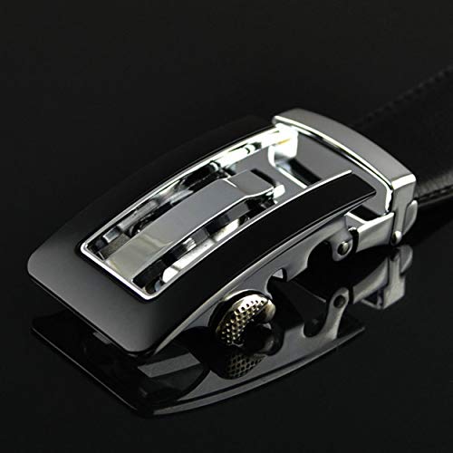 xsby Men's Leather Ratchet Dress Belt with Automatic Buckle4