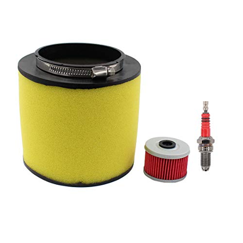 Air Filter Spark Plug Oil Filter for Honda Sportrax 400EX Rancher 420 Pioneer Foreman 500 Rincon 650