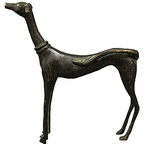 Statue de lévrier zodiaque chinois en bronze pour valoriser une console d'entrée