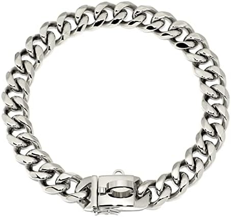 YUEHAN Collar De Perro Collar De Perro De Acero Inoxidable Cadena De Metal Martingala Collar De Espectáculo De Alta Gama Perros Matones Collares De Seguridad Doberman para Perros Medianos Grandes