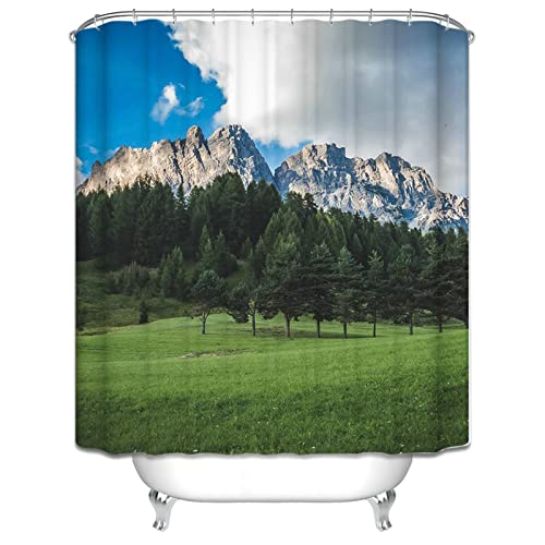 Rideau de douche imperméable anti-éclaboussures 165x200cm - 3