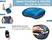 SUITEDNOMAD Memory Foam Travel Pillow Compressible Camping Pillow for Sleeping Gel Infused Memory Foam Pillow Compact Firm Supportive Travel Pillow for Adults Kids Outdoor Backpacking Hiking… (blue)