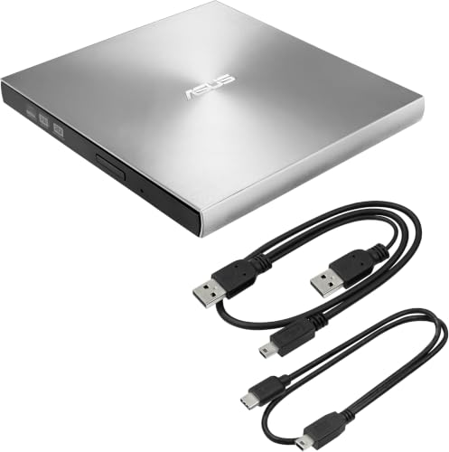 Image of ASUS SDRW-08U9M-U /SIL 13mm External DVD Writer, Compatible with USB 2.0 and Type-C for Both Mac /PC (Pack of 8)